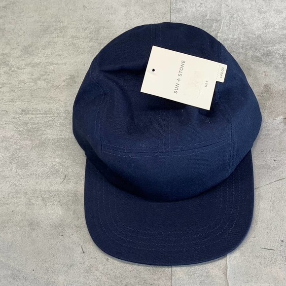 Sun+Stone Other - Sun+Stone Men's Navy Solid Panel Adjustable Baseball Cap SZ OS